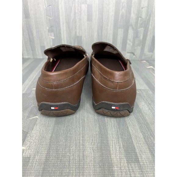 Tommy Hilfiger Leather Loafers Mens Brown Size 10/43 main image 4